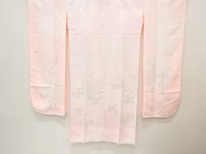 未使用品　桐に菊・梅模様織り出し　振袖用単衣長襦袢